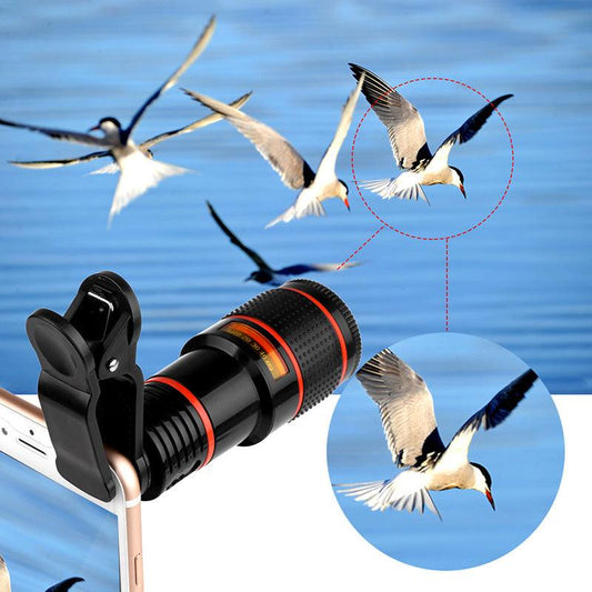 Zoom Mobile Phone Clip-On Retractable Telescope Camera Lens For Galaxy S3 S4 S5 S6 S7 Edge Phone - Cruish Home