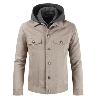 Single-breasted Casual Youth Jacket With Detachable Collar - Cruish Home