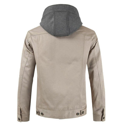 Single-breasted Casual Youth Jacket With Detachable Collar - Cruish Home