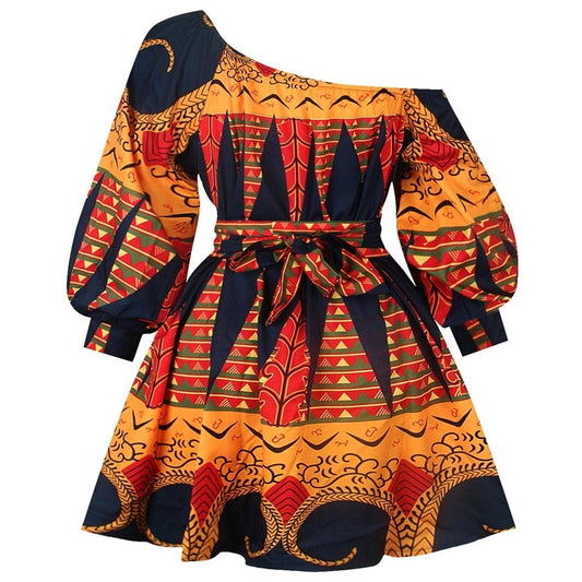 Women's Vintage African Evening Dress - Cruish Home