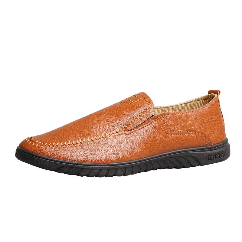 New Men's Casual Leather Shoes Lazy Shoes Pu Shoes - Cruish Home