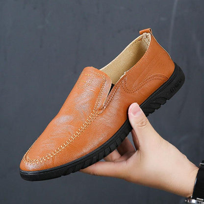New Men's Casual Leather Shoes Lazy Shoes Pu Shoes - Cruish Home