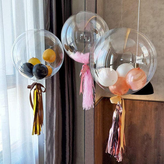 18 Inch Transparent Latex Balloon Bobo Single Ball - Cruish Home