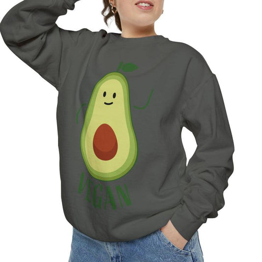 European And American Cartoon Avocado Printing Pullover Sweater - Cruish Home