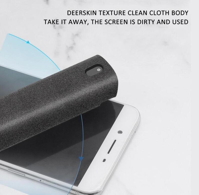 2 In 1 Phone Computer Screen Cleaner Kit For Screen Dust Removal Microfiber Cloth Set - Cruish Home