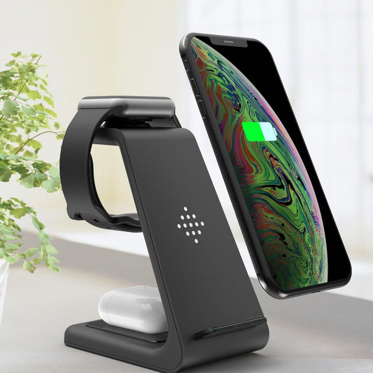 3 In 1 Fast Charging Station Wireless Charger Stand Wireless Quick Charge Dock For Phone Holder - Cruish Home