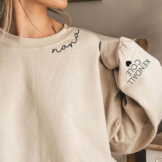 Customized Letter Name Round Neck Hoodie From Europe And America - Cruish Home