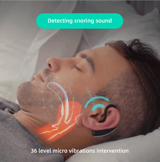 24 Hours Bluetooth Anti-snoring Device Charge Snore Earset Snore Stopper Sleeping Aid Snoring Analyzes Sleep Datas Good Sleep - Cruish Home