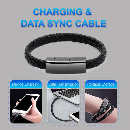 New Bracelet Charger USB Charging Cable Data Charging Cord For IPhone14 13 Max USB C Cable For Phone Micro Cable - Cruish Home
