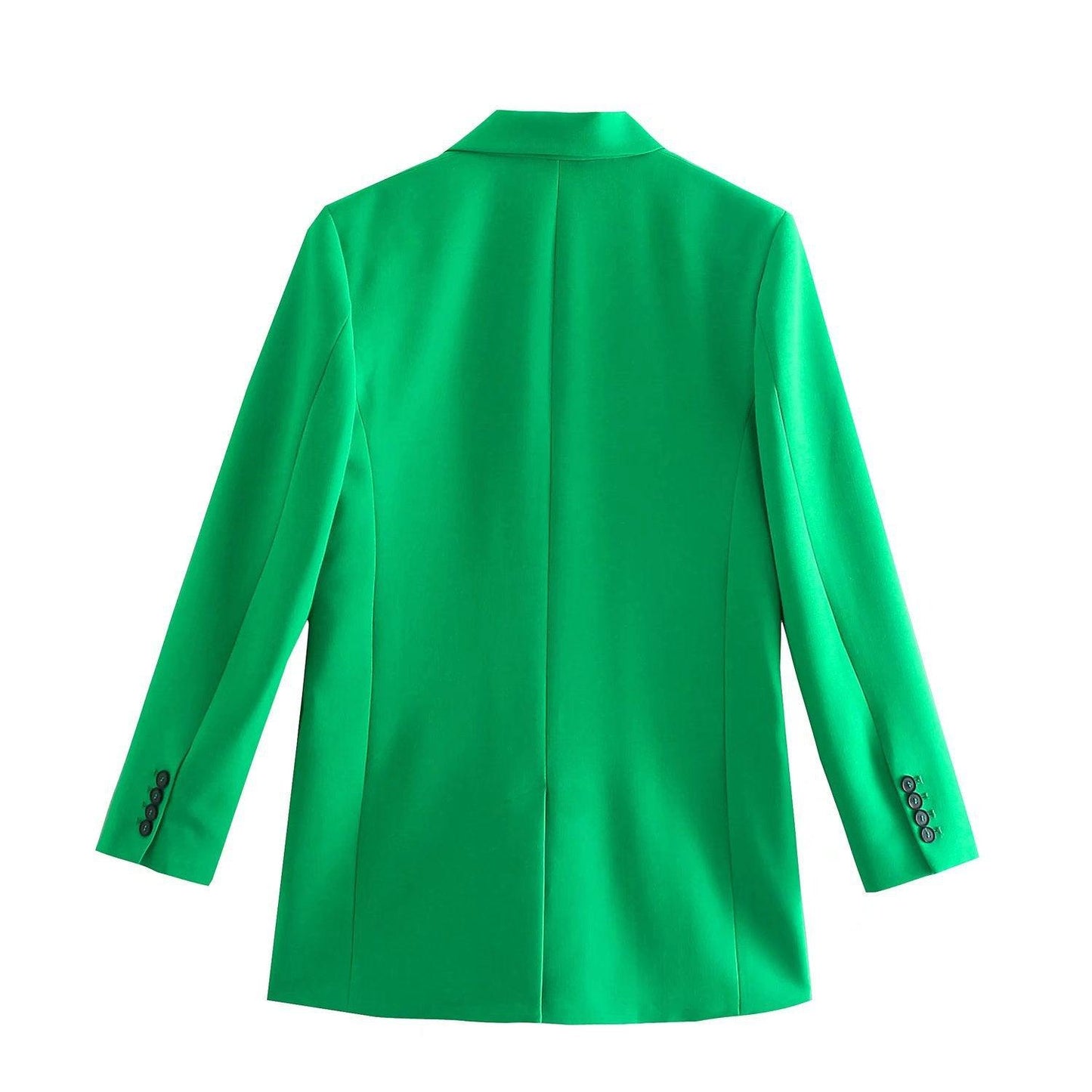 Fashion Pocket Straight Suit Jacket Skirt Twopiece Set - Cruish Home