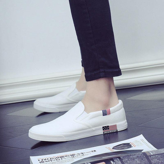 All-match white shoes men canvas shoes - Cruish Home