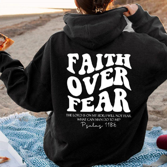 Faith Over Fear Sweatshirt,Christian Shirt,Bible Verse Hoodi - Cruish Home