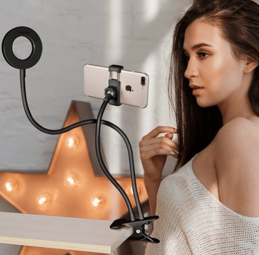 LED Selfie Ring Light for Live Adjustable Makeup Light-8cm Stand - Cruish Home
